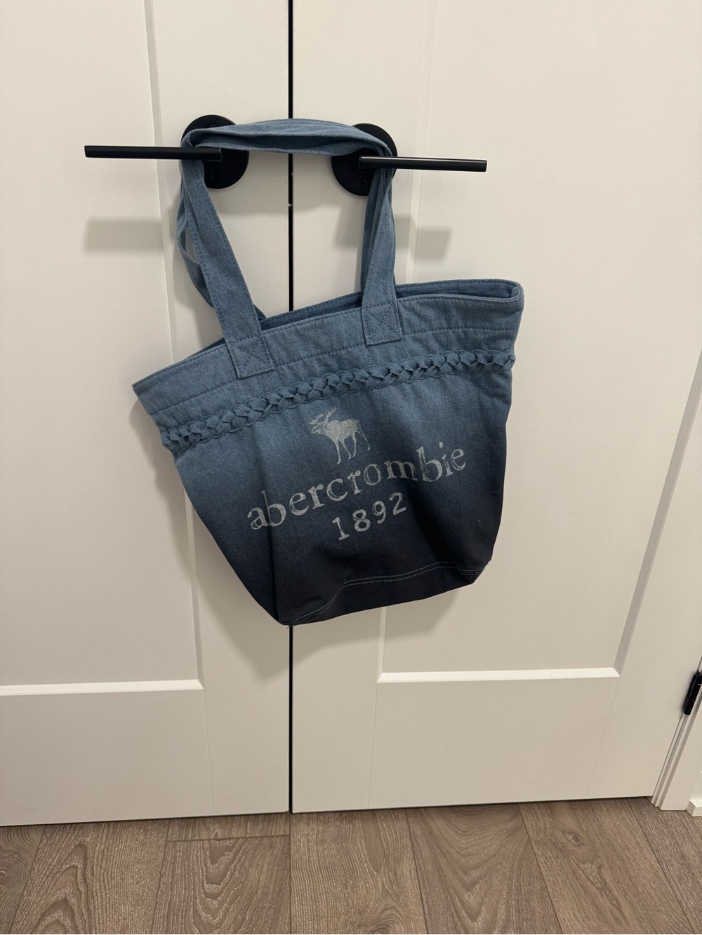 Abercrombie & Fitch Blue Ombre Canvas Tote